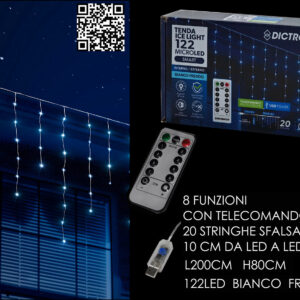 DROP LIGHTS 200 X 80CMS 122 LED 337827
