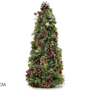 CHRISTMAS TREE ACORNS RED 53 CMS 242343