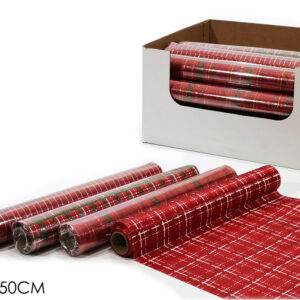 CHRISTMAS RIBBON 250 X 29CMS 4 ASS 321161