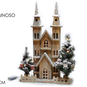 WOODEN HOUSE/CHURCH 54 CMS 266165