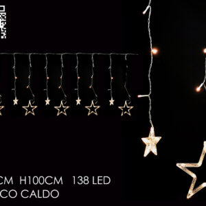 DROP LIGHTS ICE 2MTS X1MT W/STAR AND REMOTE 338190