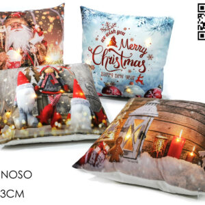 CHRISTMAS CUSHION WITH LIGHTS 230388