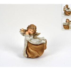 ANGEL WITH INSTRUMENT GLITTER 18CMS 074580