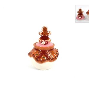 CHRISTMAS BISCUIT JAR 13CMS ASS 065311