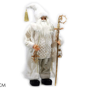 FATHER CHRISTMAS WITH WHITE COAT 80CM 353476