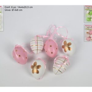 SET SIX EASTER HANGING EGGS IN BAG 946929
