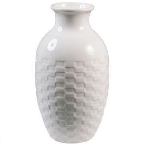 WHITE VASE MEDIUM 121181
