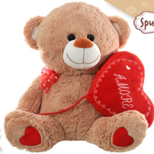 VALENTINES BEAR S/TOY W/HEART 35CMS 262754
