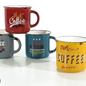 MUG VINTAGE 36CL 4 ASSORTED 373405