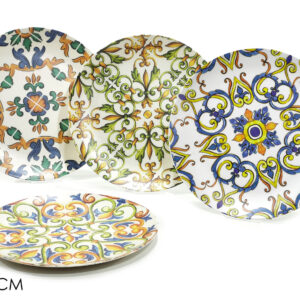 MELAMINE PLATE 25CMS MEDITERRANEAN 918002