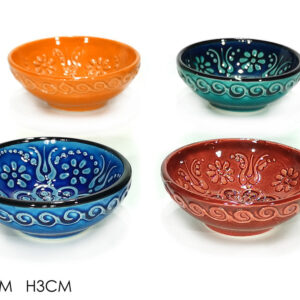 COLOURED BOWL 8 CMS 4 ASS 235642