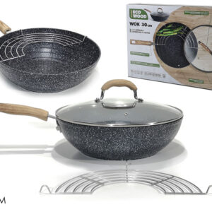 WOK 30CMS STONE ECO WOOD 986049