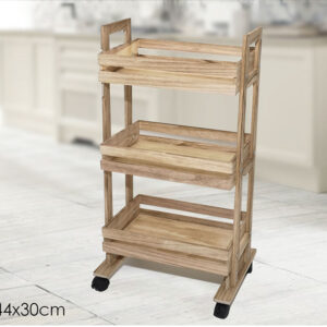 WOODEN 3 SHELVES VEGETABLE STAND 380601