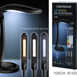 DICTROLUX DESK LAMP 20 LED BLACK 243968