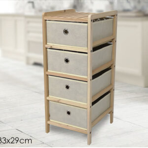 CABINET WITH FOUR DRAWERS 29X33X70CMS 379728