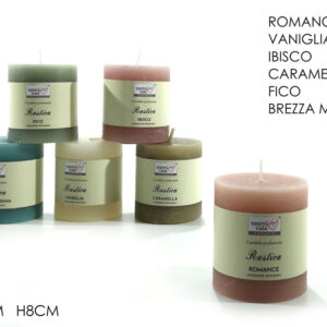 PERFUMED CANDLES RUSTIC 7 X 8 CMS 170431