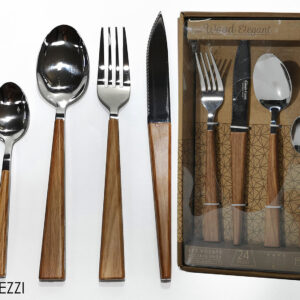 SET 24 PIECE CUTLERY WOOD ELEGANT 977511