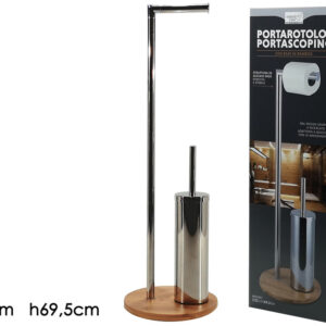 SET TOILET PAPER ROLL W/BRUSH STAND 064556