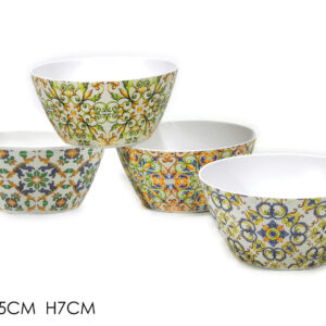 MELAMINE BOWL 4 ASS 915667