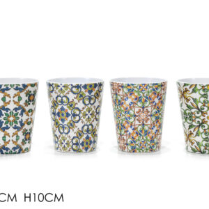 MELAMINE CUP 4 ASSORTED 331238