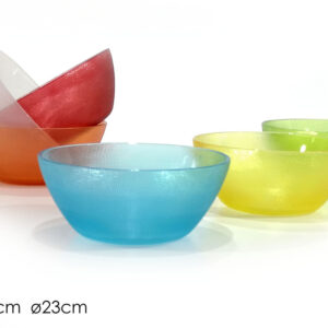 PLASTIC BOWL 23CMS 6 ASSORTED 205713