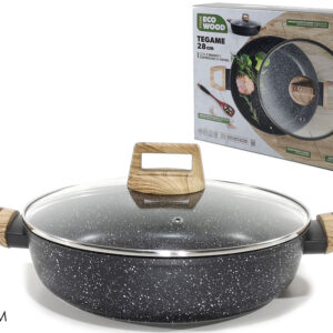 FRYING PAN 28CM STONE ECO WOOD 986155