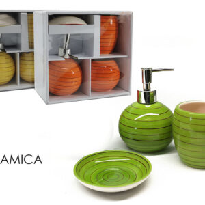 BATHROOM SET 3 PIECES STRIPED 318000