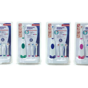 BATTERY TOOTHBRUSH 4 HEADS AND BASE 278410