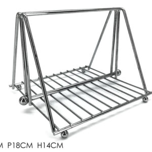 CHROME NAPKIN HOLDER 18 X 18CMS 320287