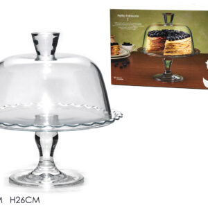 CAKE STAND WITH COVER TRANS 524774