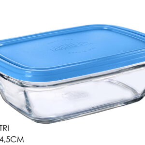 GLASS SANDWICH BOX W/LID 19 X 14.5CMS 403619