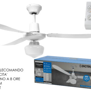 DICTROLUX CEILING FAN 120CMS W/REMOTE 351687