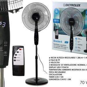 DICTROLUX STAND FAN 6 BLADES DIGITAL 220495