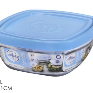 GLASS CONTAINER WITH COVER 11X11CMS 401004