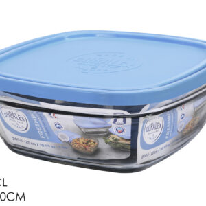 GLASS CONTAINER WITH COVER 20X20CMS 401028