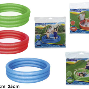 PADDLING POOL THREE RINGS 122 X 25CMS 330494