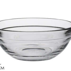 GLASS BOWL WITH BORDER 12 CMS 400861