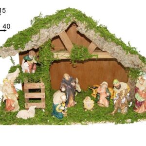 CRIB WITH NATIVITY SET 11PIECE 047053