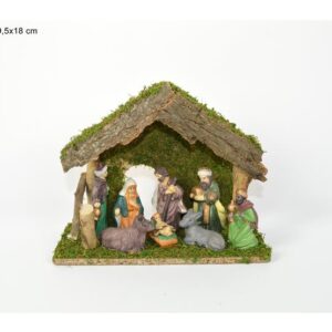 CRIB WITH NATIVITY SET 8 PIECES 721915