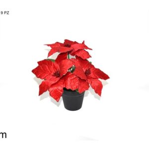 CHRISTMAS FLOWER IN POT RED 076089