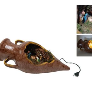 CRIB IN LATERAL VASE WITH LIGHT 097688
