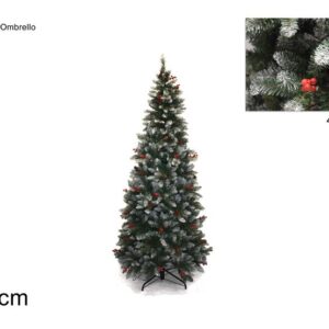 CHRISTMAS TREE SNOWY PINES/BERRIES 150CMS 153544