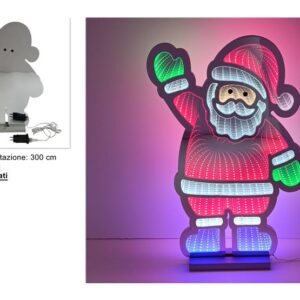 CHRISTMAS FATHER WITH LIGHTS 3D 57CMS 182117