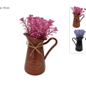 POT JUG WITH FLOWERS ASSORTED 603376