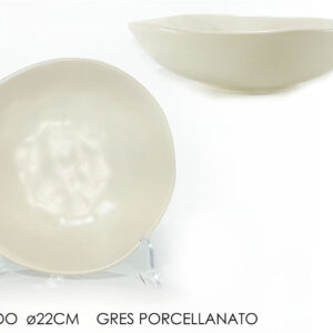 DEEP PLATE 22CMS CREAM MATT 284275