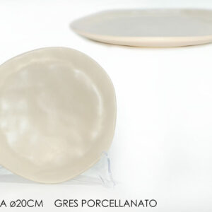 FRUIT  PLATE 20CMS CREAM MATTE 284282