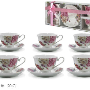 TEA SET 4  + 4 PIECES ROMANTIC 788247