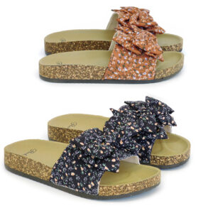 LADIES SANDALS WITH BOW 36-41 2 ASSORTED 347819