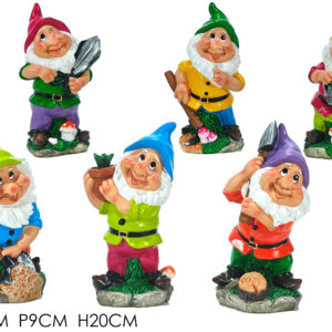 DECORATIVE GNOME 20CMS 6 ASSORTED 394677