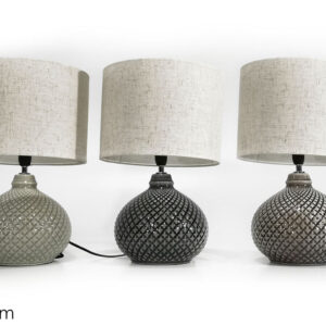 CERAMIC DESK LAMP 38CMS 3 ASS 166687